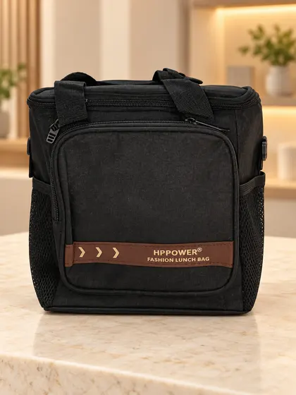 Black HPROWER Lunch Bag