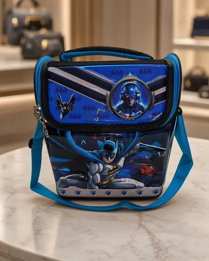 Blue & Black Character Lunch Bag