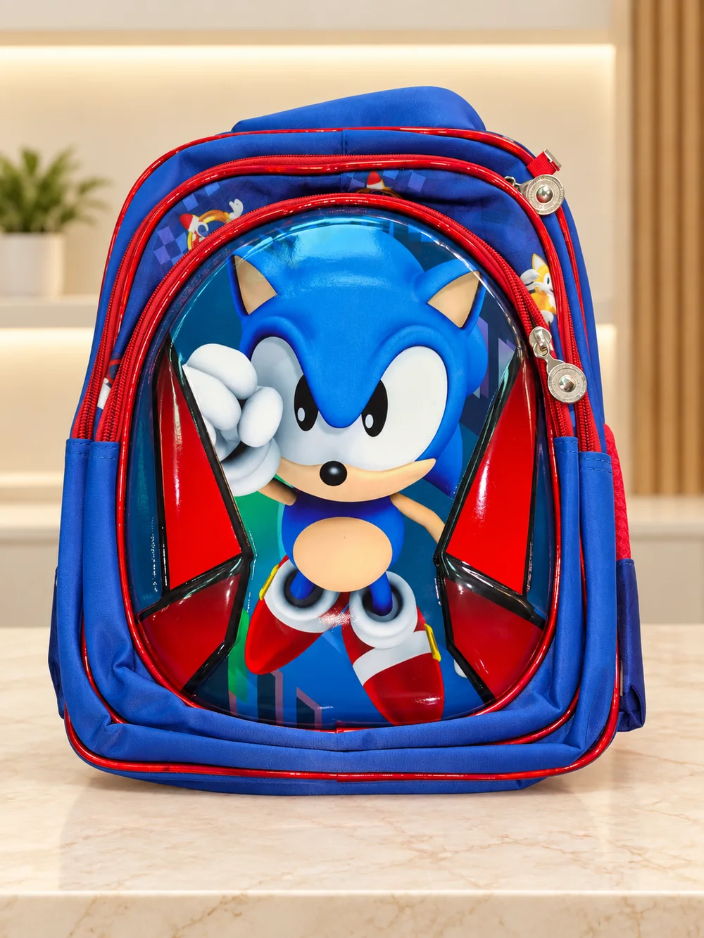 Blue & Red Backpack