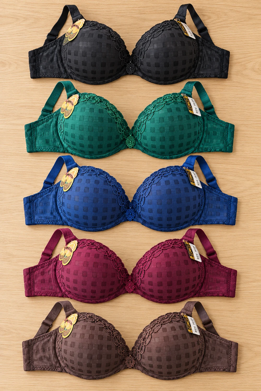 Check Pattern Bra colour selection