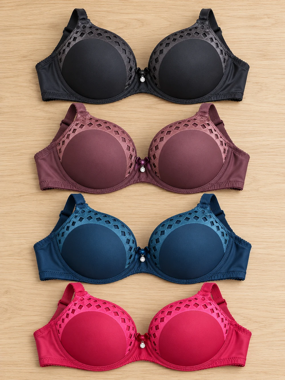 Geometric Edge Bra colour selection