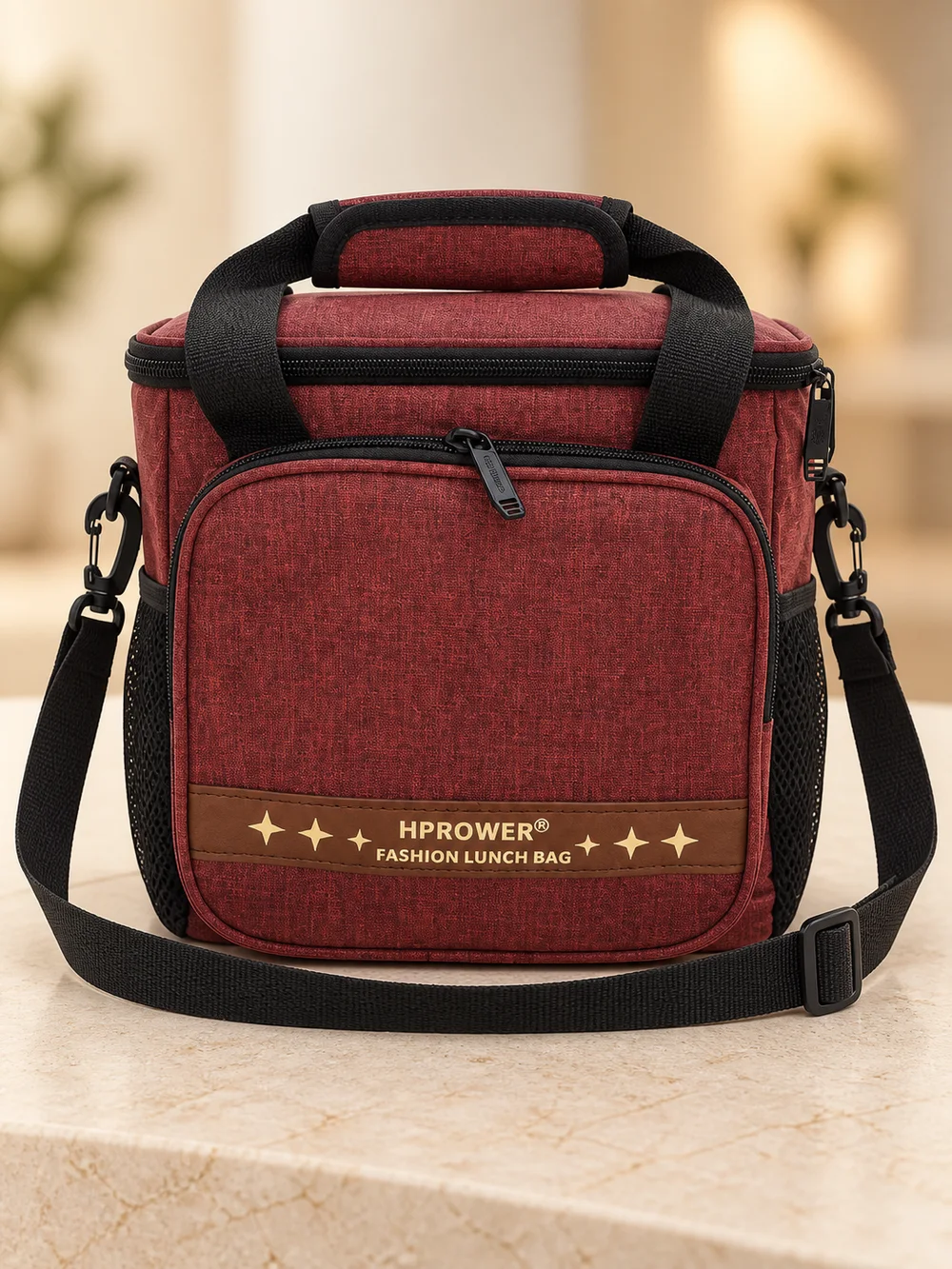 Brown HPROWER Lunch Bag