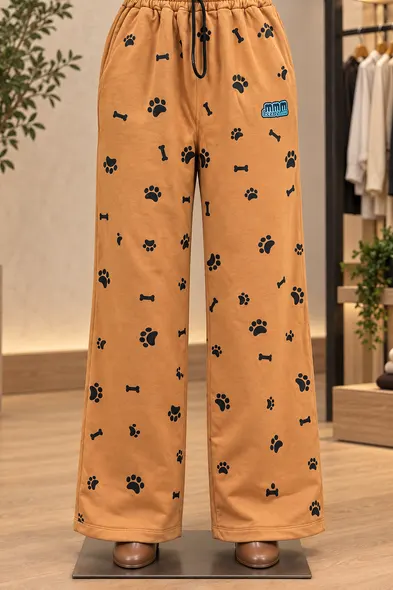 Camel Paw Bone Trousers