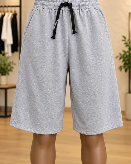 Grey Long Shorts
