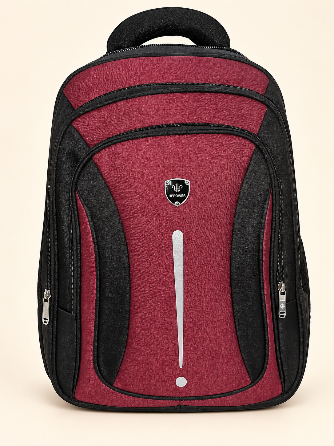 Maroon and Black HPPOWER Backpack