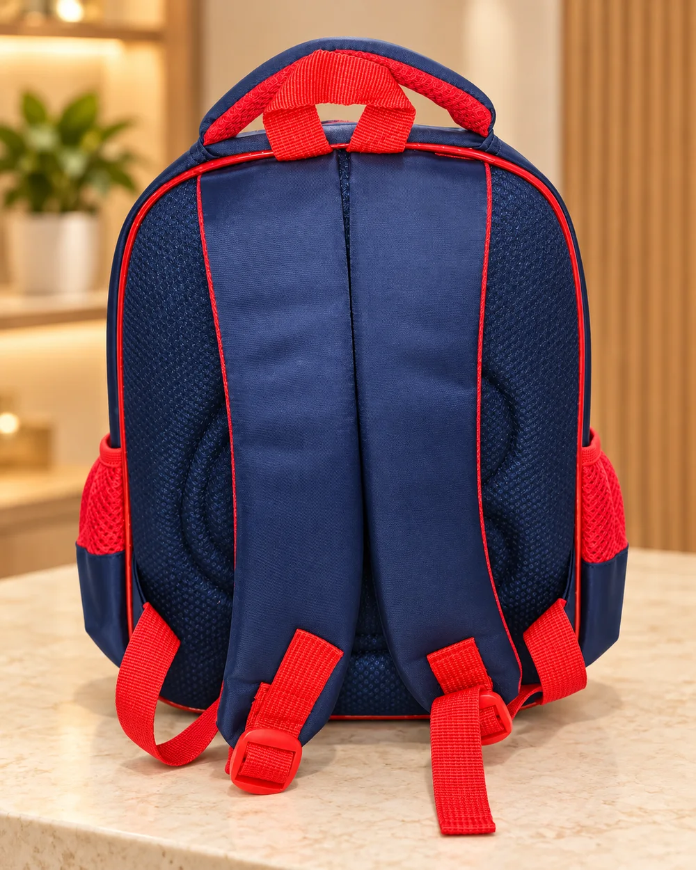 Navy & Red Shield Backpack, additional view