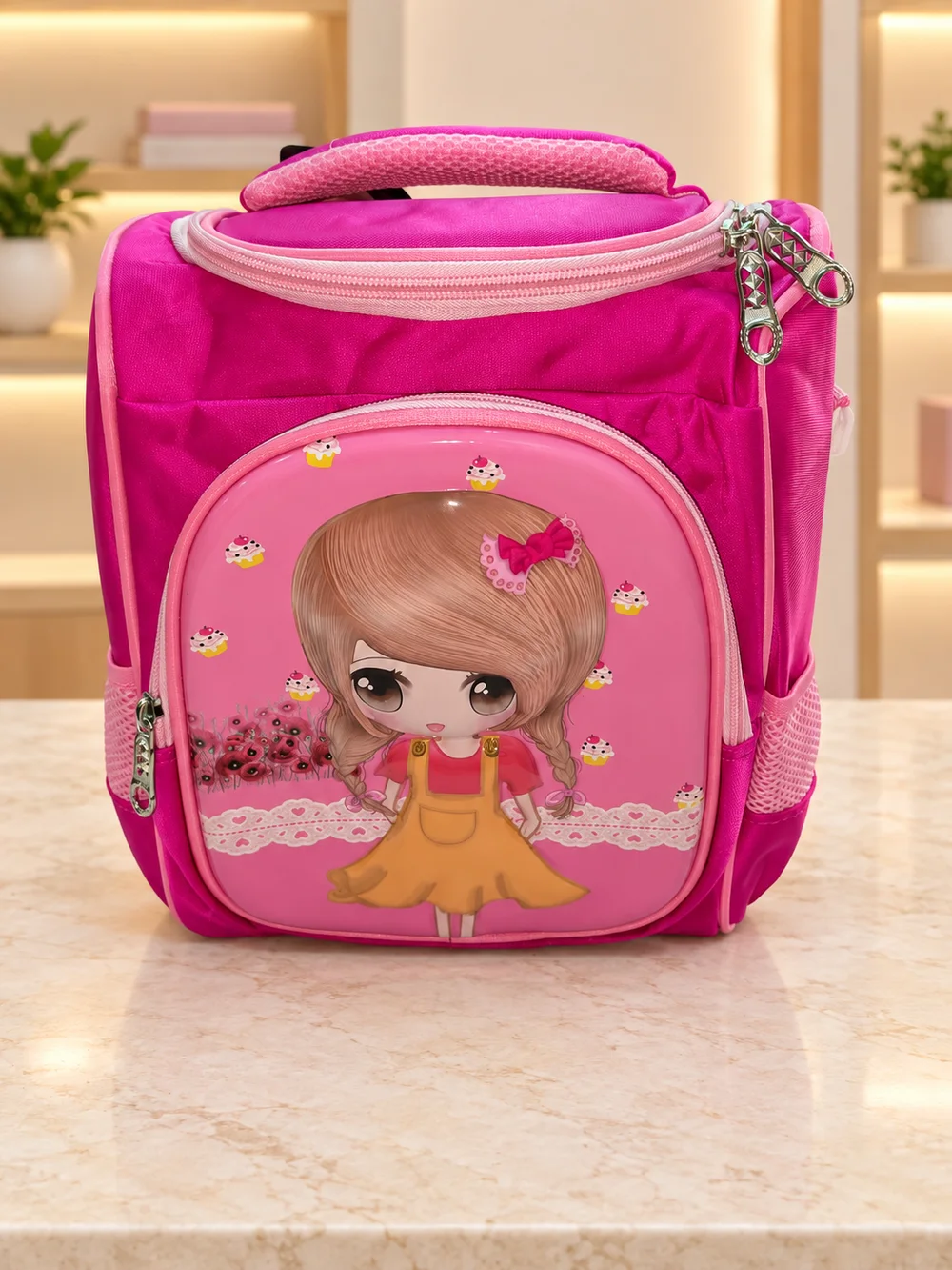 Pink Girl School Bag