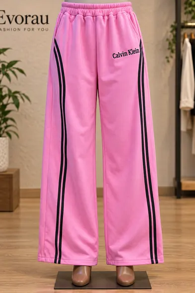 Pink Side Stripe Trousers