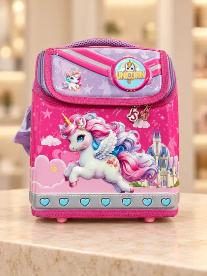 Pink Unicorn School Bag