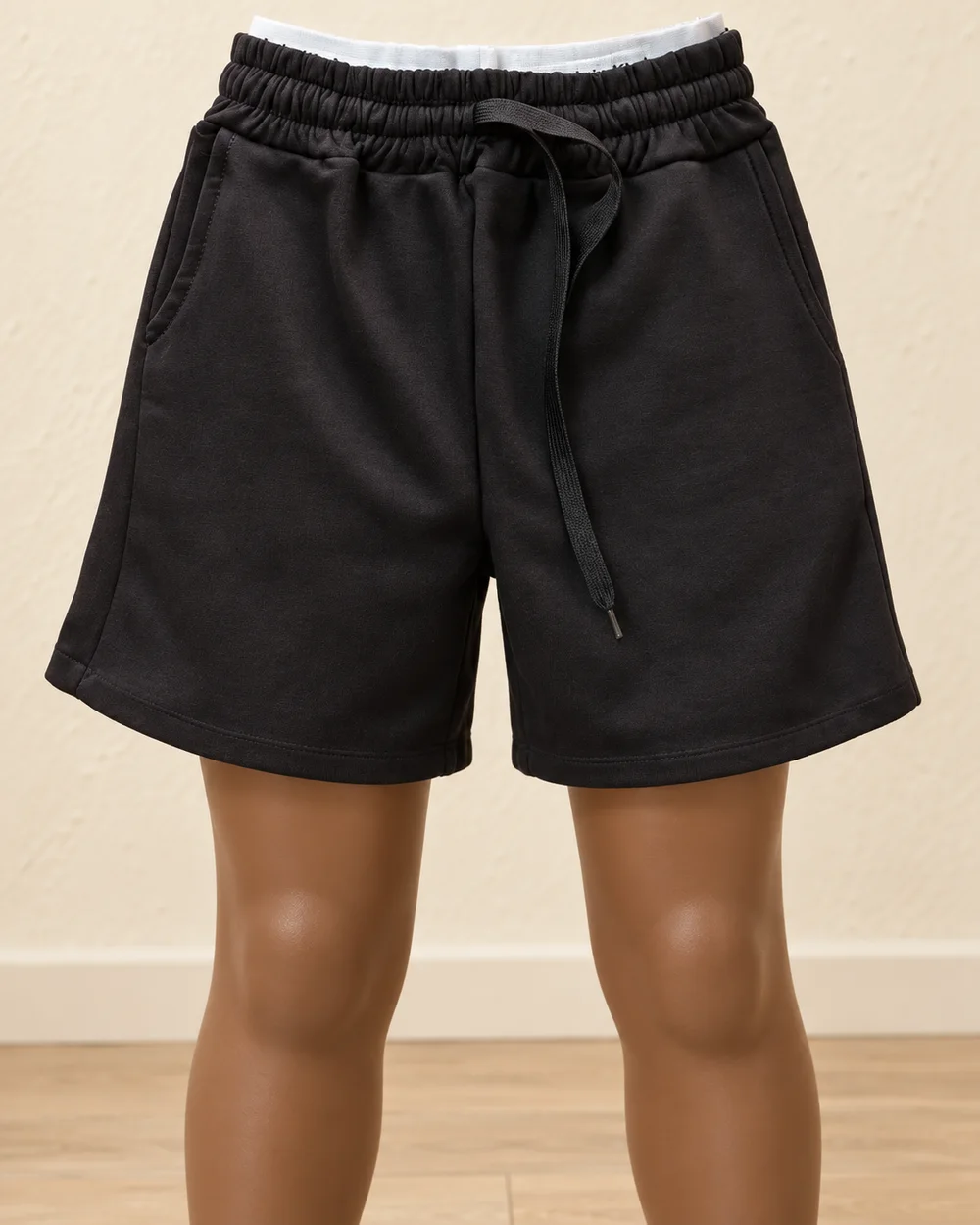 Plain Black Shorts