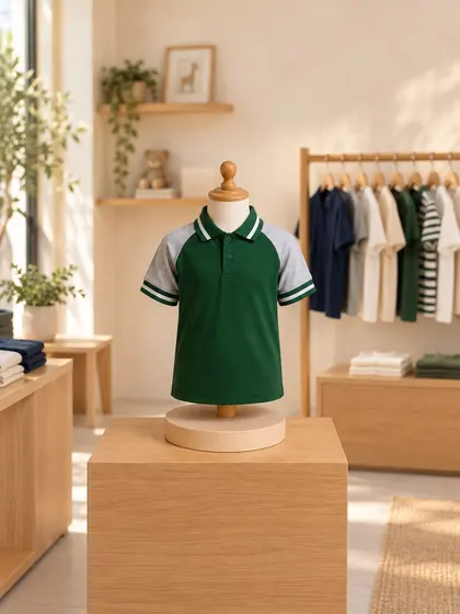 Boys Green Polo Shirt