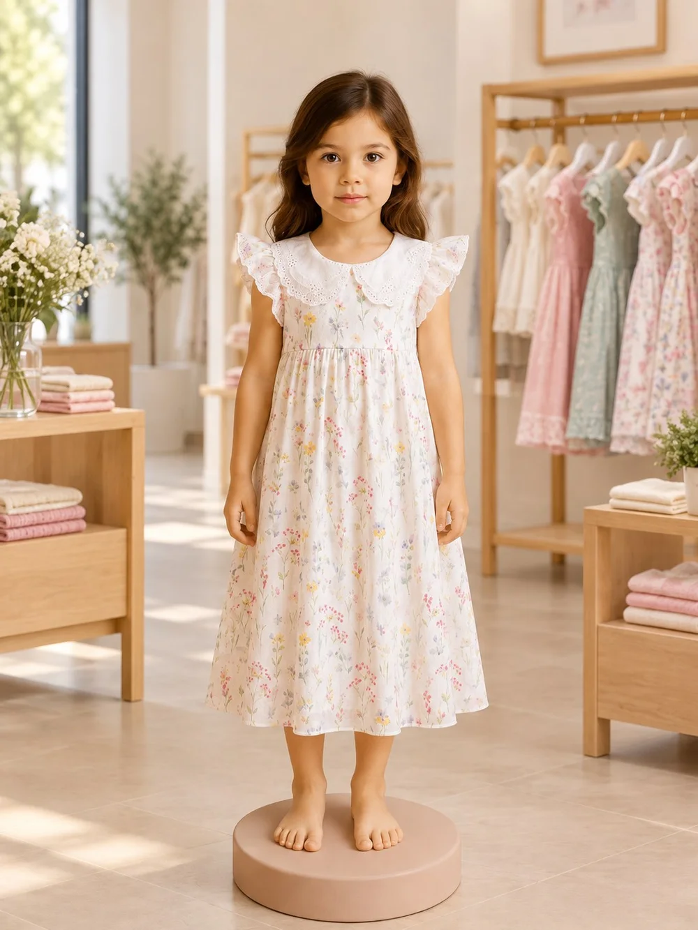 Girls Floral Summer Dress