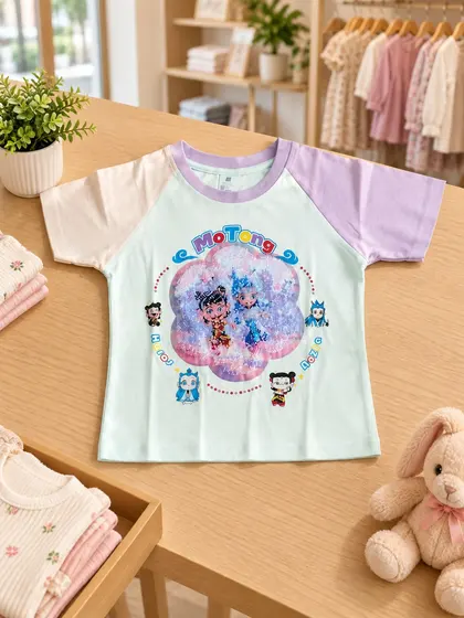Kids Cartoon Print T-Shirt