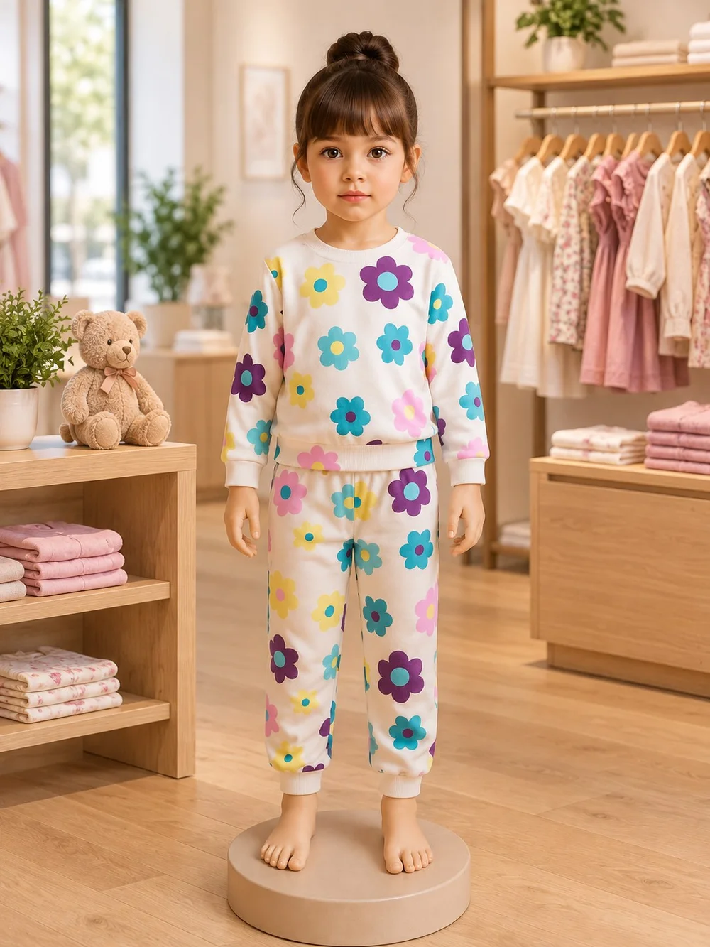 Kids Floral Pajama Set