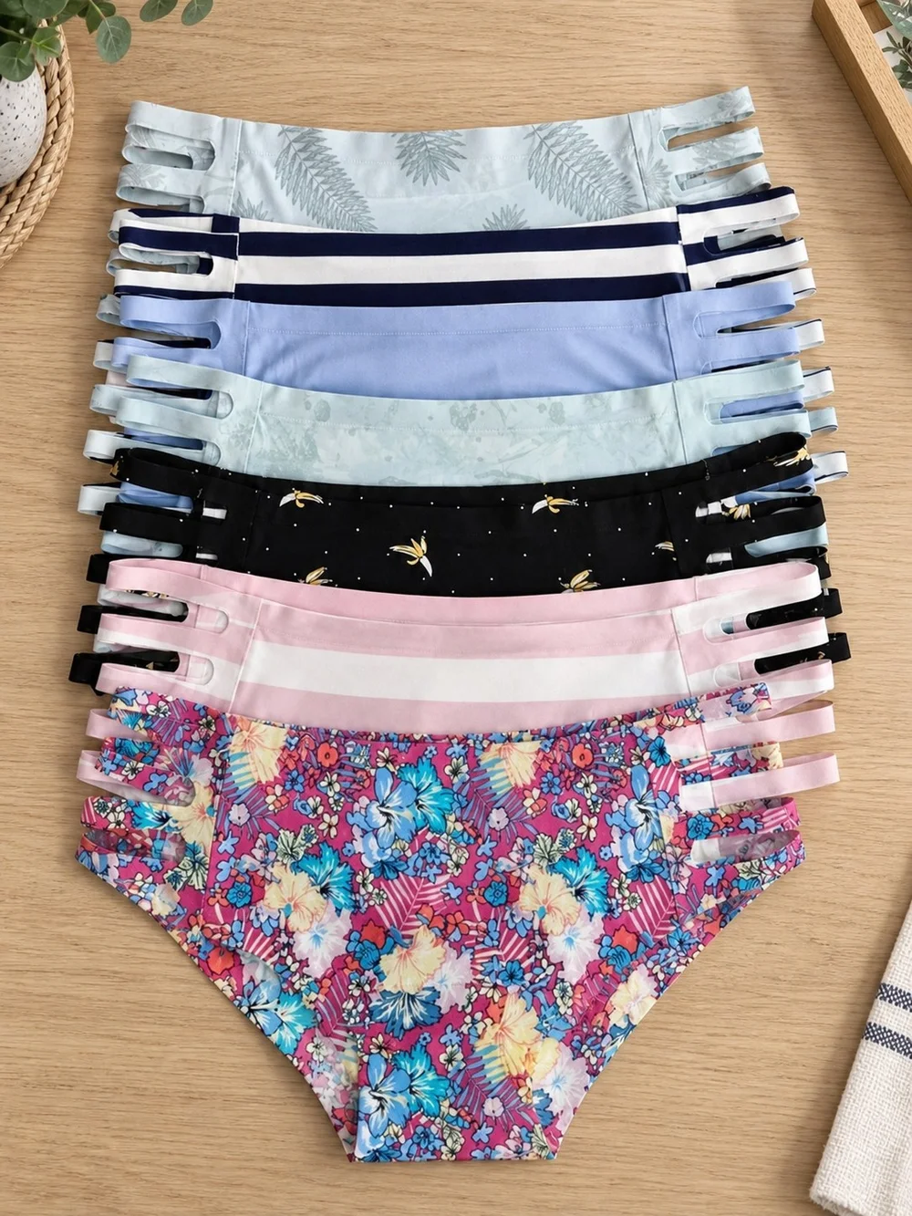 Floral Side-Cut Panties