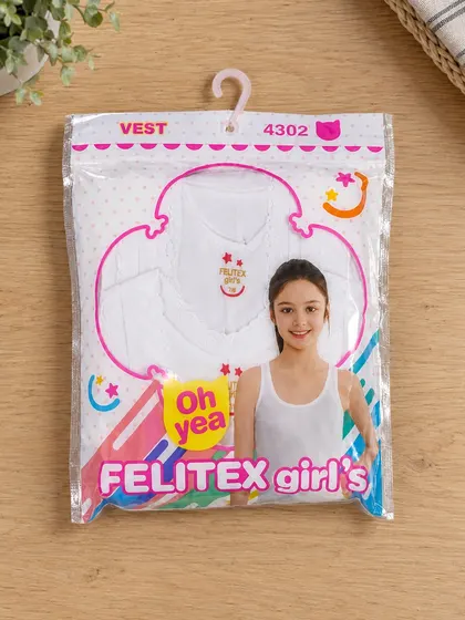 Girls' White Singlet