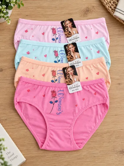 Ladies' Rose Print Panties
