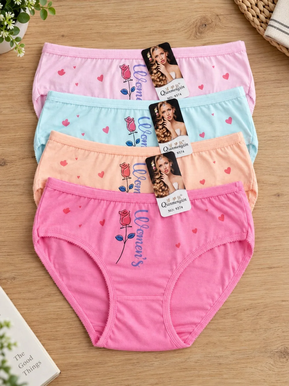 Ladies' Rose Print Panties