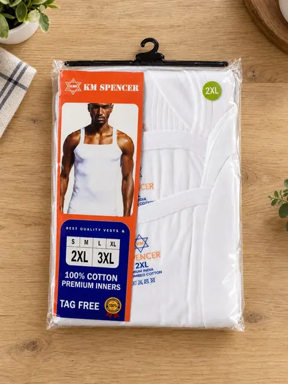Men's White KM Spencer Singlet
