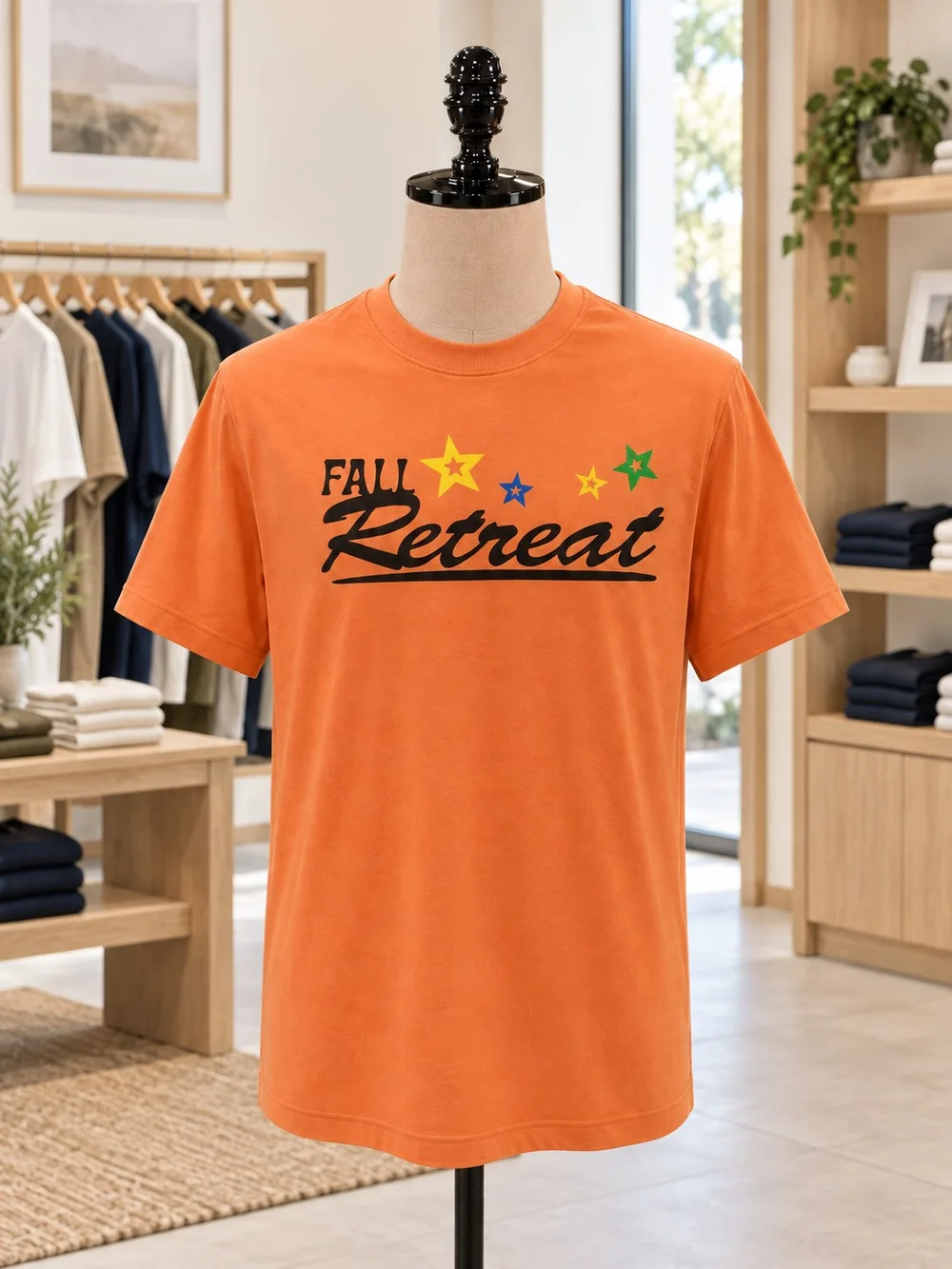 Fall Retreat Graphic Round Neck T-Shirt