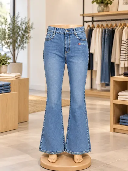 Premium Men's Flared Denim Jeans