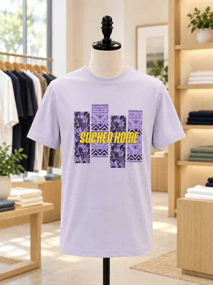 Suchen Home Graphic Round Neck T-Shirt