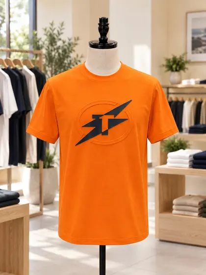 Thunder Strike Graphic Round Neck T-Shirt
